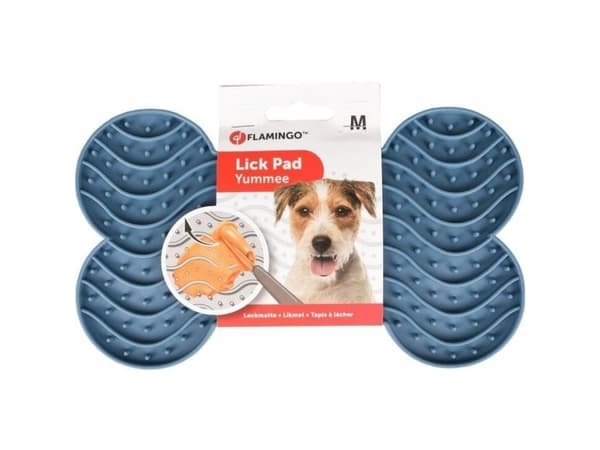 Flamingo Flamingo Lick Pad Anti-stress Hundematte M Blå