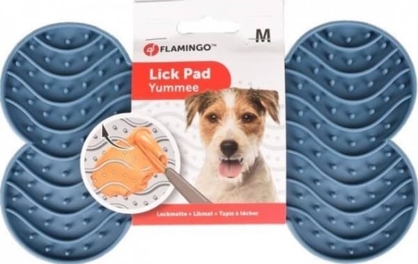 Flamingo Flamingo Lick Pad Anti-stress Hundematte M Blå
