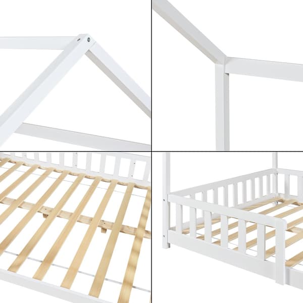 Hussäng Hesel 200x140cm vit [en.casa]