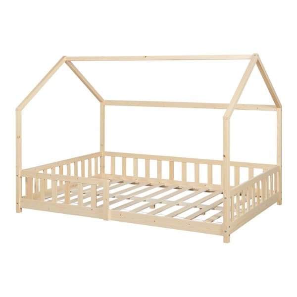 Hussäng Hesel 200x140cm natur furu [en.casa]
