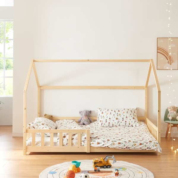 Hussäng Hesel 200x140cm natur furu [en.casa]