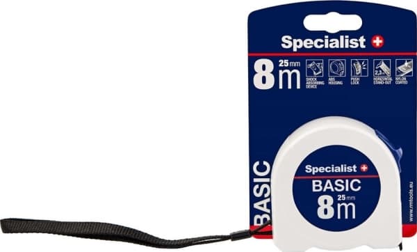 SPECIALIST+ measuring tape BASIC, 8 m x 25 mm