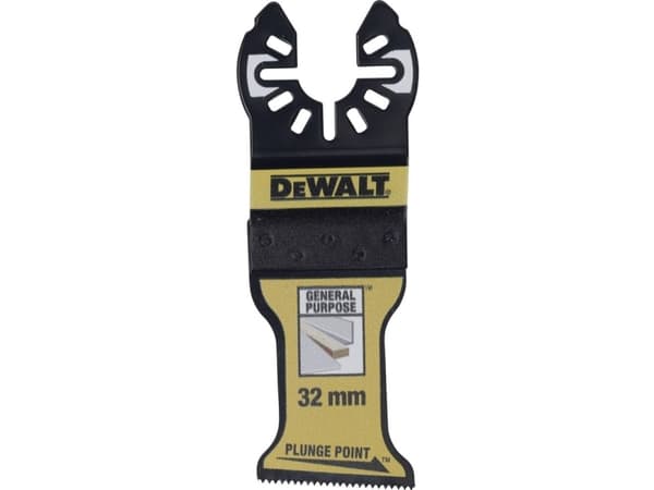 DeWALT DT20774-QZ Sägeblatt 1 St., Tigersågblad, Metall, Gipsskivor, Plast, Trä, Trä med spik, Bimetall, Svart, Gul, 3,2 cm