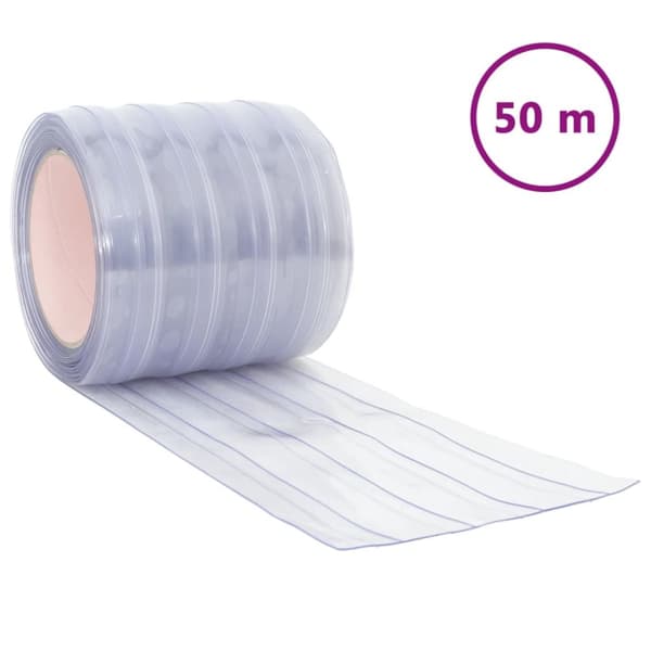 Köldridå transparent 200x1,6 mm 50 m PVC