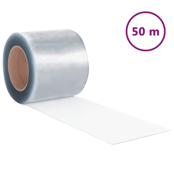 Köldridå transparent 200x1,6 mm 50 m PVC