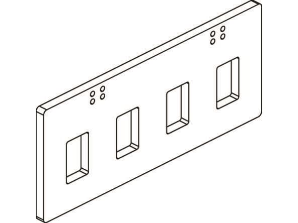 CUBIC Horisontell skenhållare, S2000