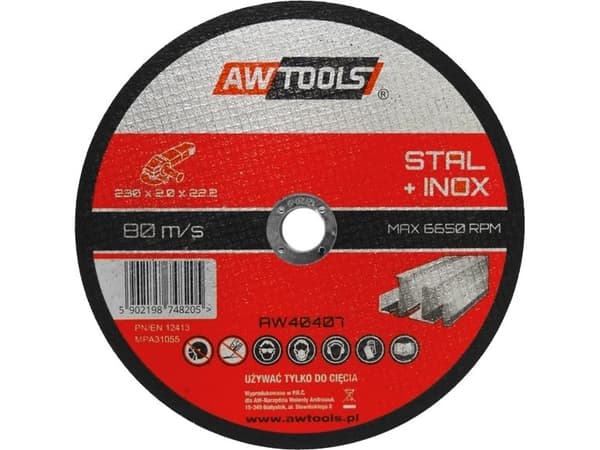 AWTools Tarcza do metalu 115 x 22,2 x 1,0mm (AW40400)