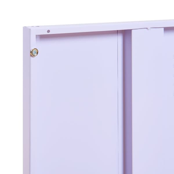 Sängbord Inari set om 2 stål 57x40x30 cm lila [en.casa]
