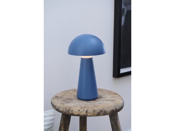Sirius Sam Genopladelig Lampe - Blå - H 28 cm