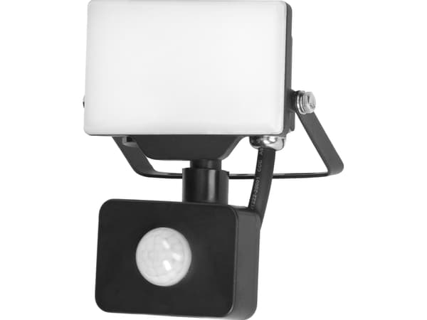 Orno PORTO S LED 10W valonheitin PIR-ilmaisimella, 800lm, IP44, 4000K, alumiini + polykarbonaatti