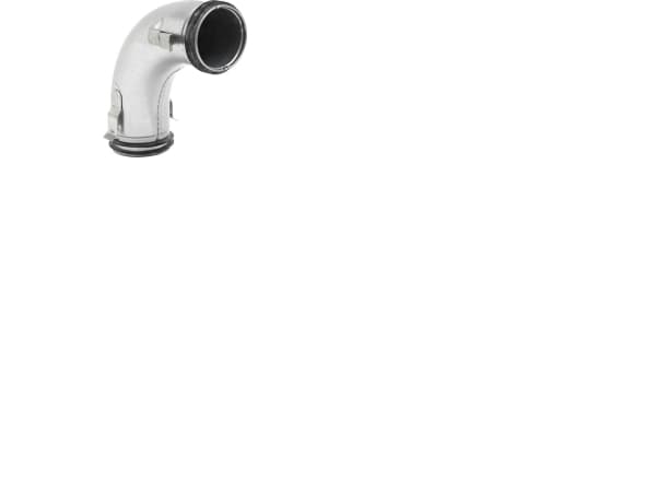 LINDAB InDomo böj BU 76-90 för flexslang LFPE76/LFPEB76 med Smart lock-funktion.