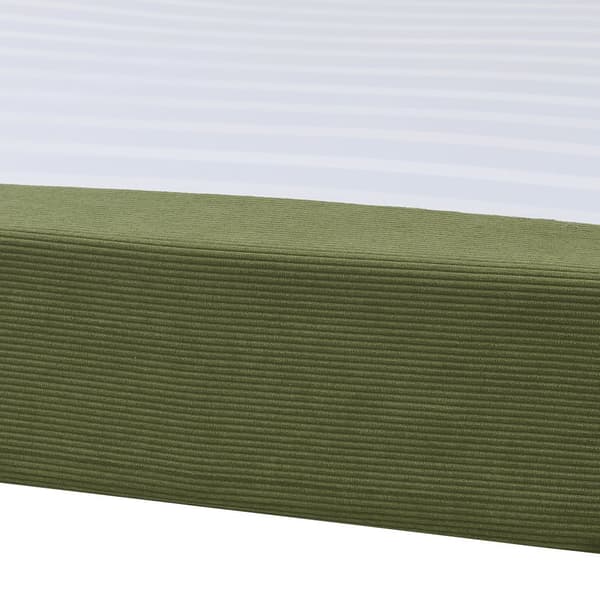Klädd sängstomme Lilla 200x160x34,5 cm grön [en.casa]