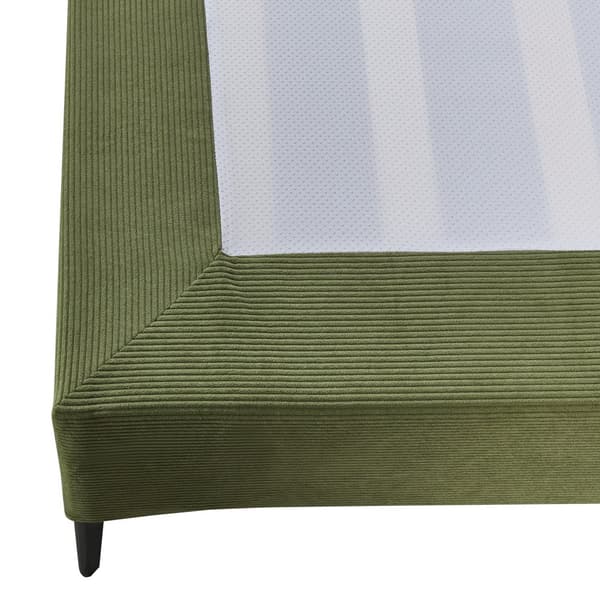Klädd sängstomme Lilla 200x160x34,5 cm grön [en.casa]