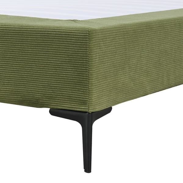 Klädd sängstomme Lilla 200x160x34,5 cm grön [en.casa]