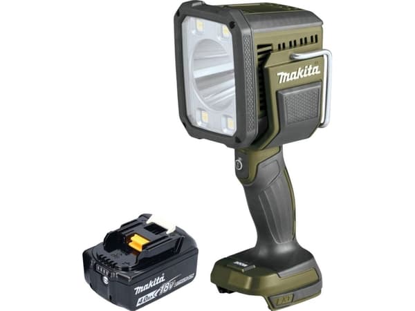 Makita 18V LED TORCH, Lommelykt, Sort, Oliven, Knapper, LED, 1250 lm, 640 m