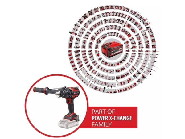 Einhell TP-CD 18/120 Li-i BL, Boremaskin med pistolgrep, Børstet, Sort, Rød, 1,3 cm, 2100 RPM, 1,5 mm - SOLO