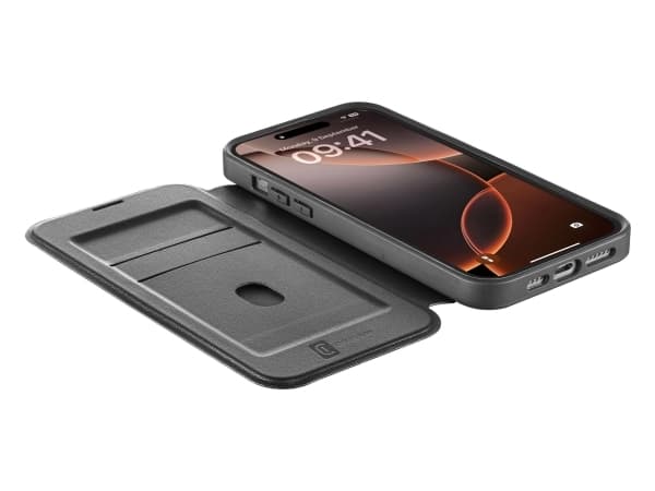 Cellularline 8018080483820, Folio, Apple, iPhone 16 Pro Max, 17,5 cm (6.9"), Svart