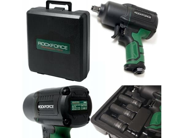 Rockforce slagnøkkel PNEUMATISK NØKKEL 1450Nm 1/2" TWIN HAM MER
