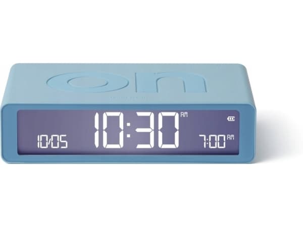 LEXON Flip Classic, Digital vekkerklokke, Rektangel, Lyseblå, LCD, Batteri, 5 V