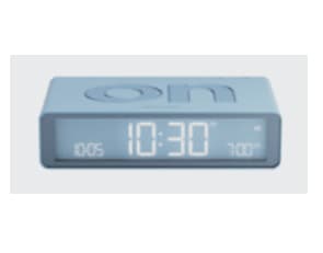 LEXON Flip Classic, Digital vekkerklokke, Rektangel, Lyseblå, LCD, Batteri, 5 V