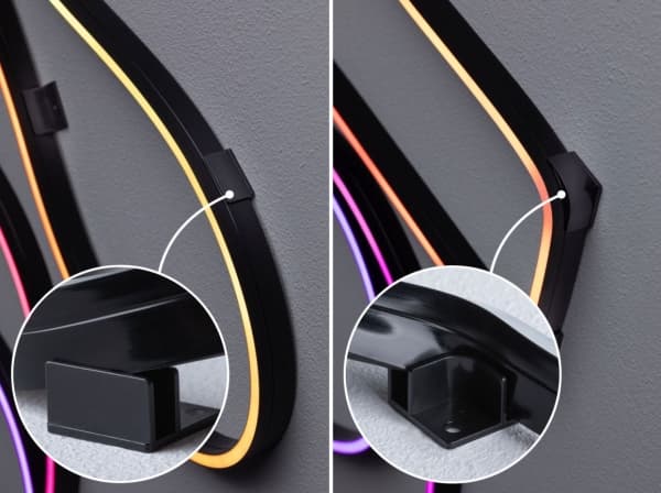 Paulmann Black Neon, Universell belysningslist, Svart, Plast, IP20, III, Blå, Grön, Röd