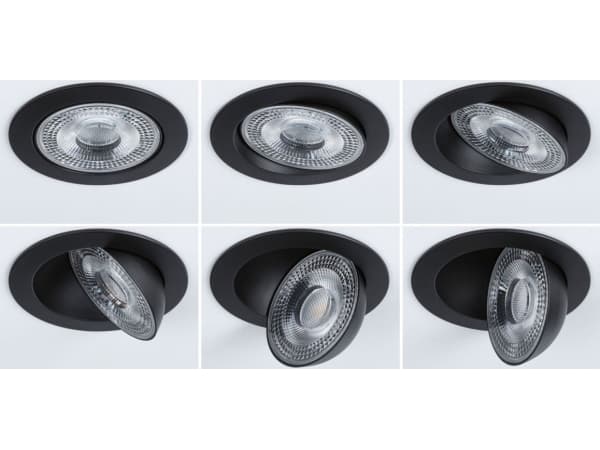 Paulmann PLM 92257, 1 ampuller, LED, 2700 K, 700 lm, IP20, Sort