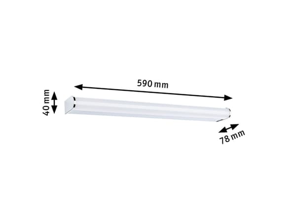 Paulmann Arneb LED-Fugtrumslys LED (RGB) 12,5 W Varmhvid Krom