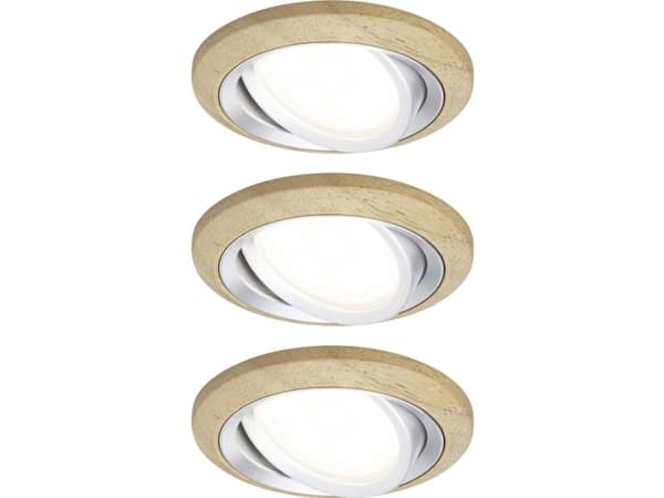 Paulmann 92239 Lanati infälld LED-lampa LED (RGB) 6 W Aluminium (roterad)
