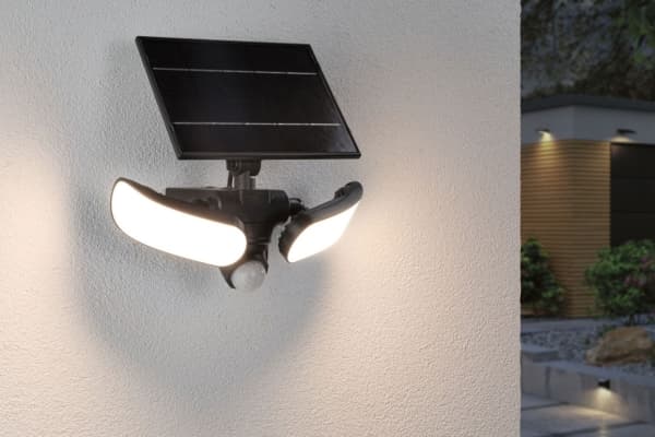Paulmann 94610 Sonlig Sonlig Sonlig Solar Wall Spot liiketunnistimella 9 W Lämmin valkoinen Antrasiitti