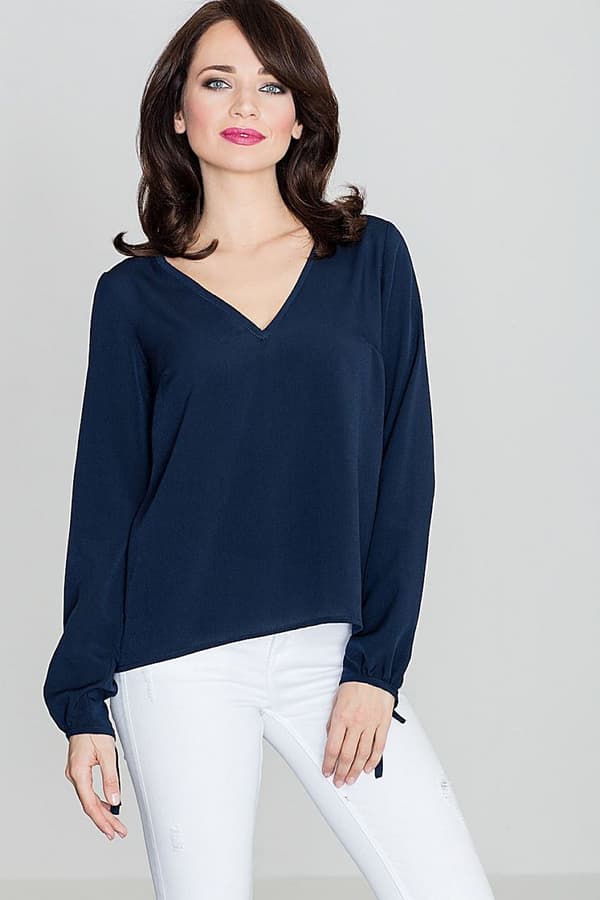 Blus med öppen rygg