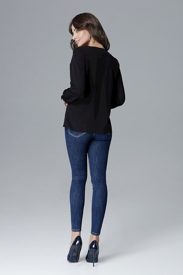 V-ringad Blus