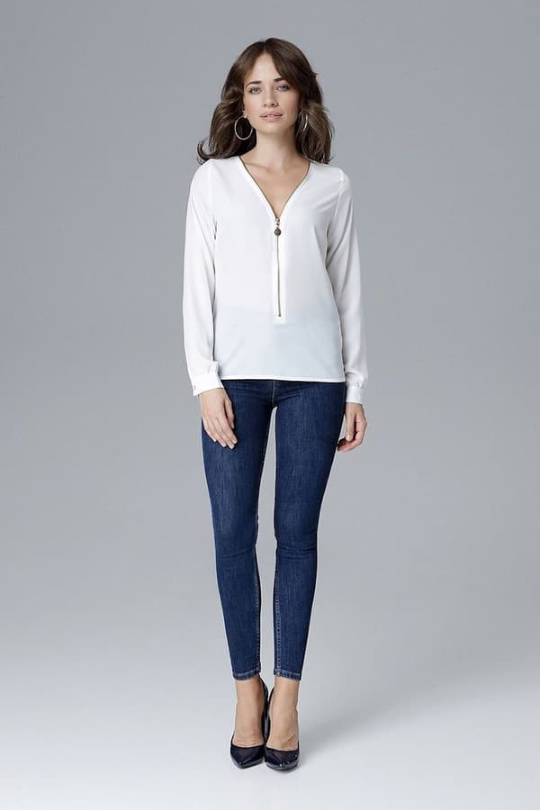 V-ringad Blus