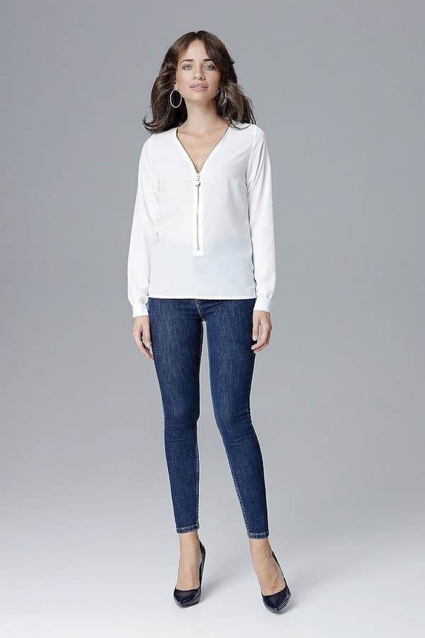 V-ringad Blus