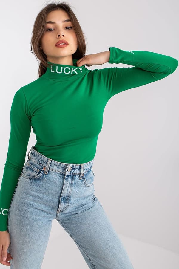 Topp med polokrage green 2 one-size-fits-all
