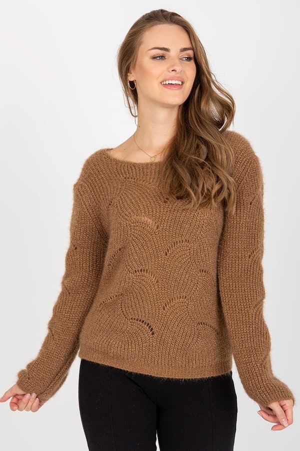 Tröja med båtringning brown one-size-fits-all