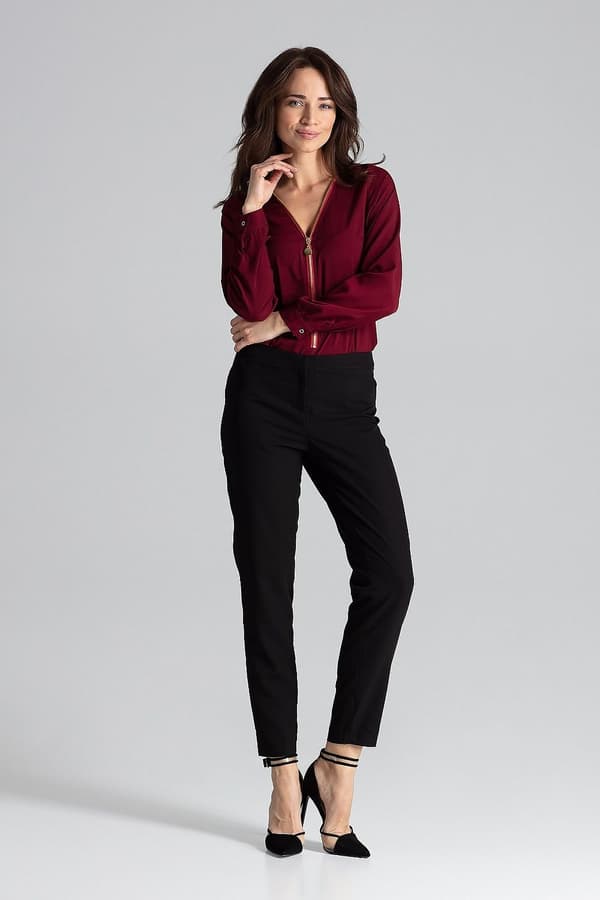 Blus med dragkedja red M