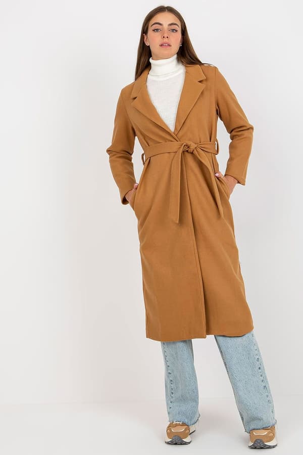 Lång kappa med knyt brown 2 one-size-fits-all