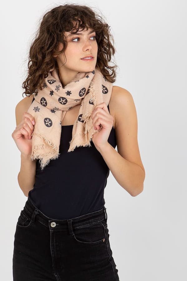 Scarf mönstrad  AT pink one-size-fits-all