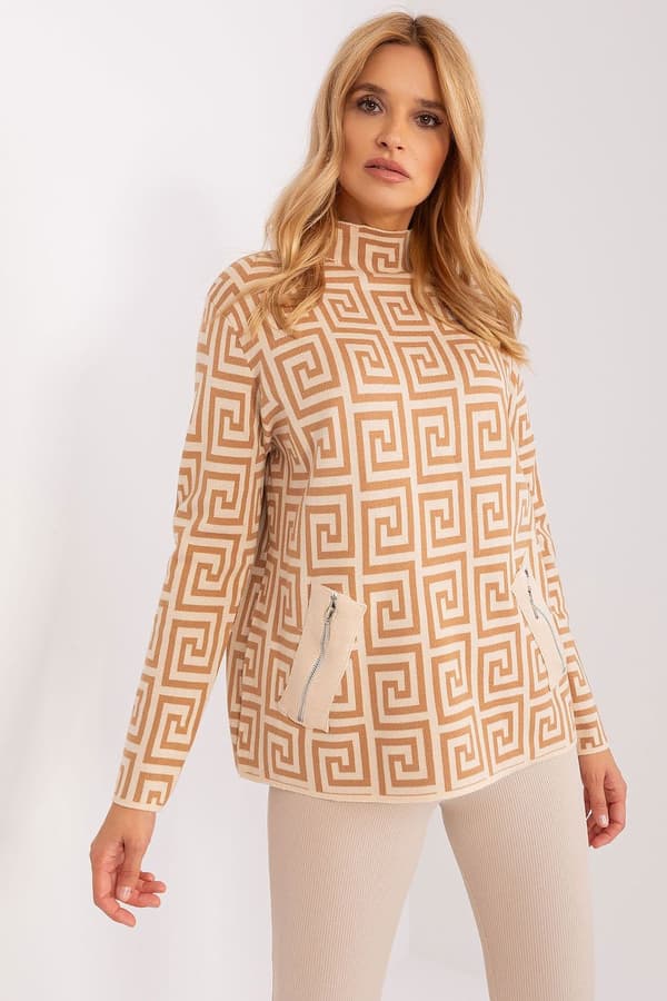 Jumper model 187598 AT brown one-size-fits-all