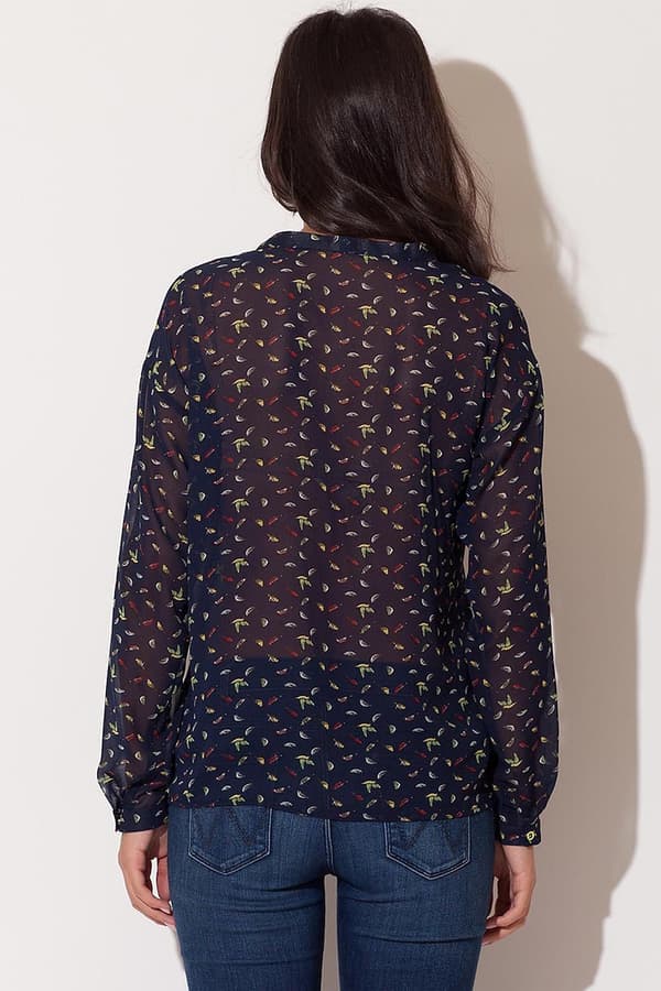 Long sleeve shirt model 44034 Katrus blue S