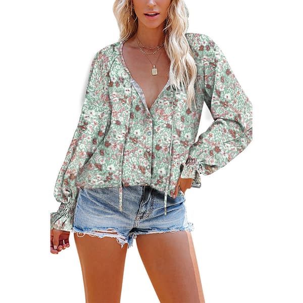 V-ringad Blus