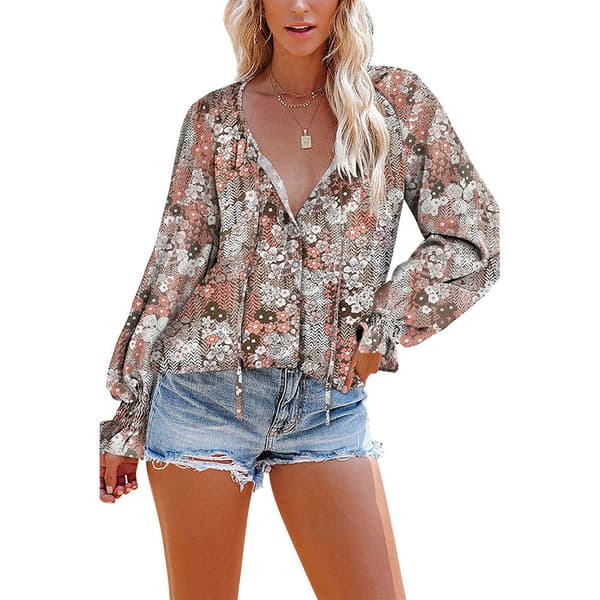 V-ringad Blus