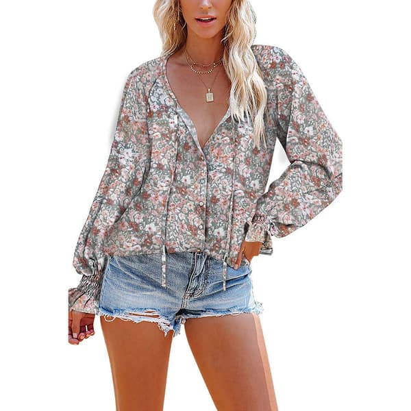 V-ringad Blus