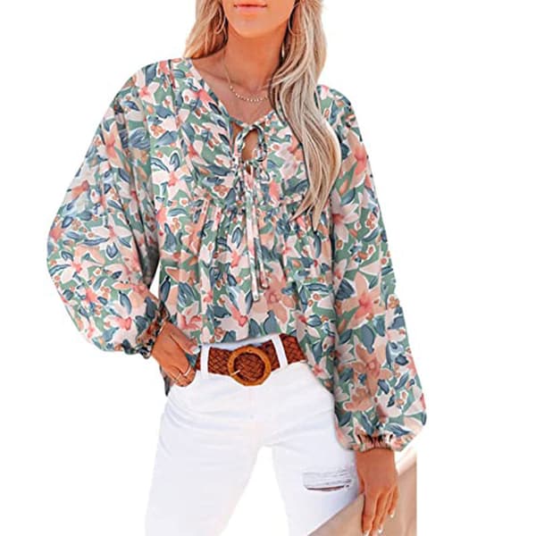V-ringad Blus