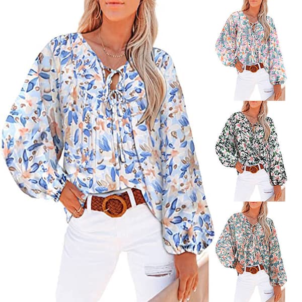 V-ringad Blus