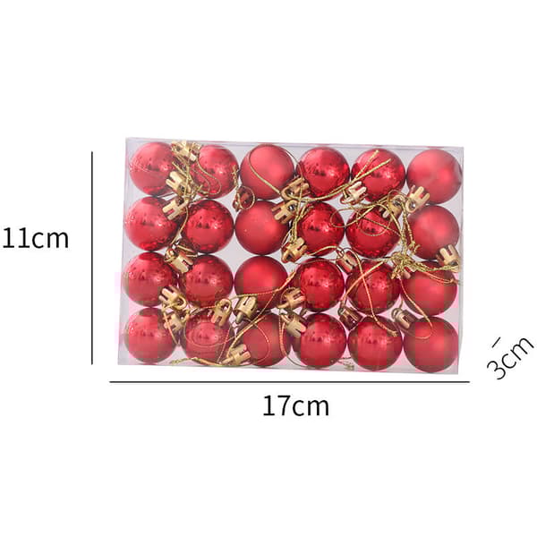 Julgranskulor 24pcs
