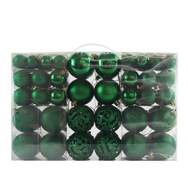 3/4/6cm 100pcs Julgranskulor