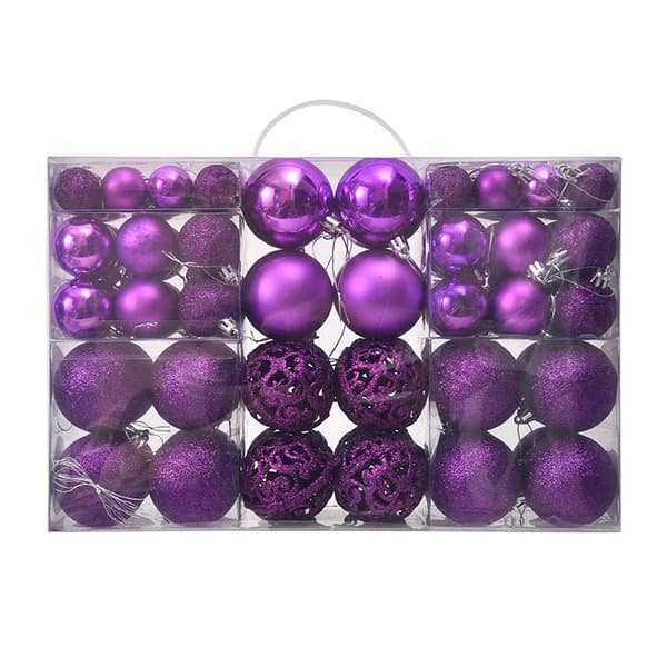3/4/6cm 100pcs Julgranskulor
