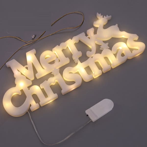 Juldekoration Merry Chritsmas LED-ljus
