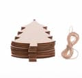 Miniatyrbild 10 av 11: Juletiketter trä 10pcs